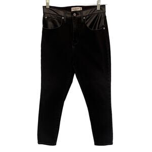 Abercrombie & Fitch Super Skinny Ankle Women Jeans Sz 6 Y2K Grunge Faux  Leather